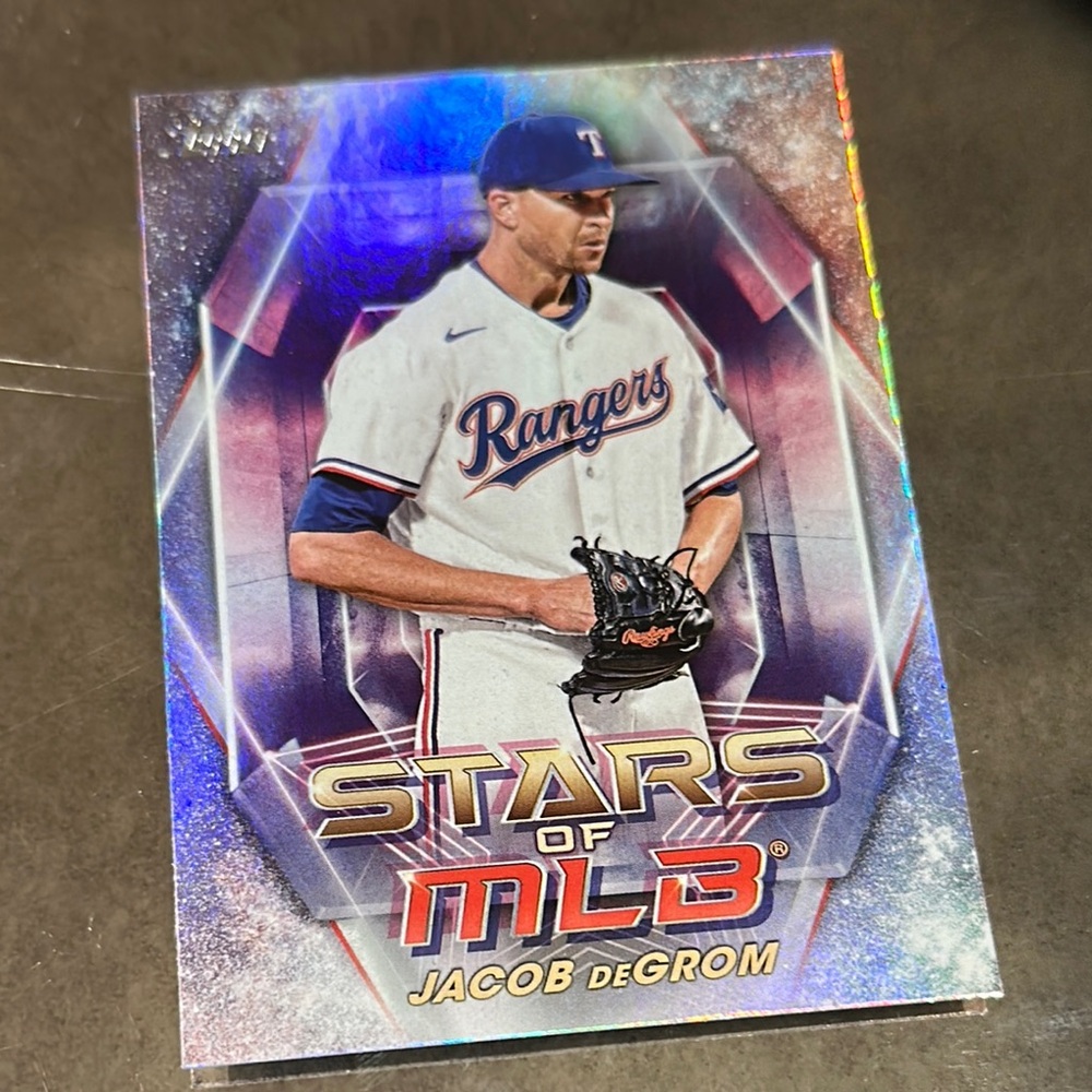 Topps Stars of MLB Card - Blue and White